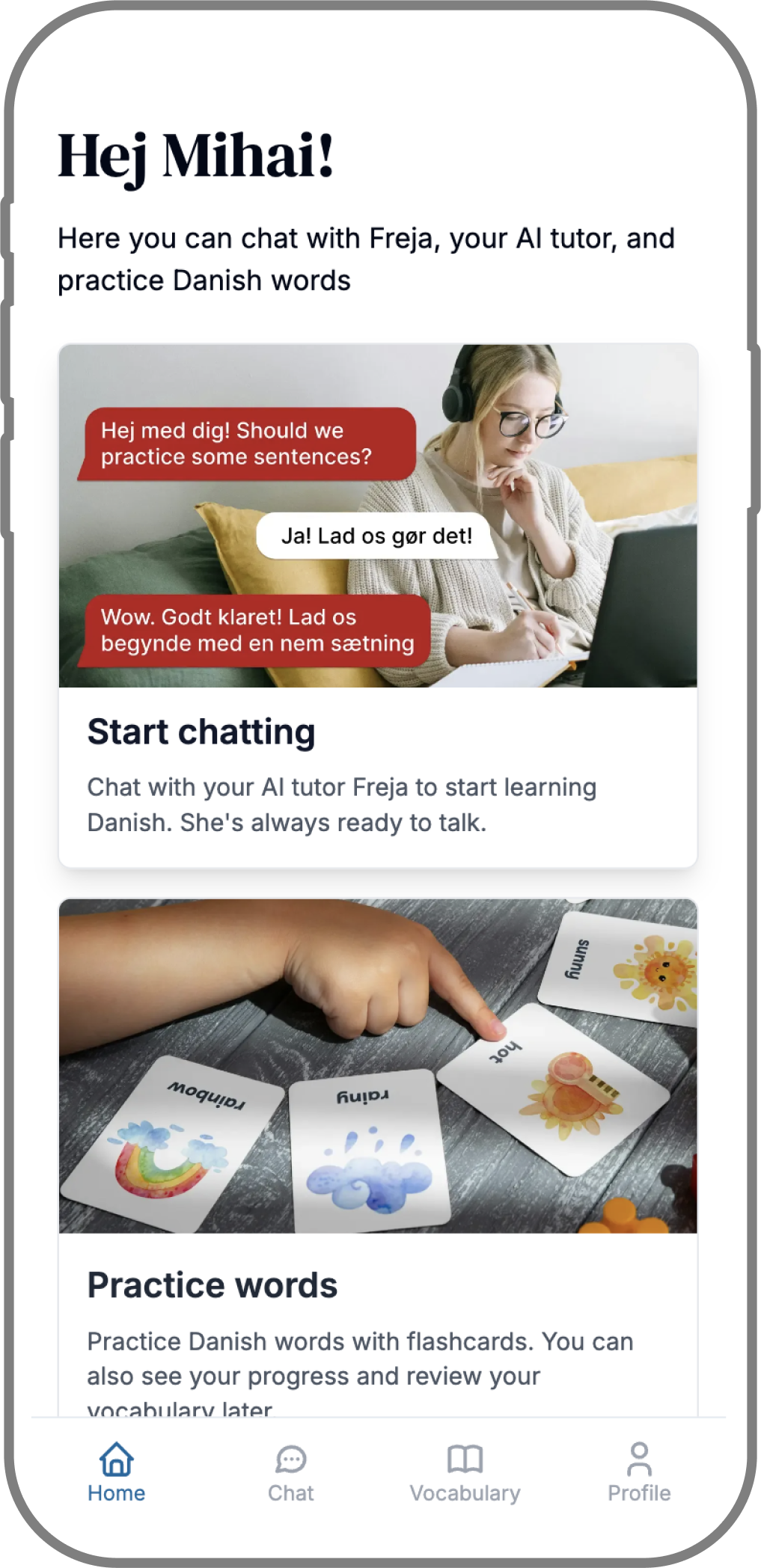 BetterDanish iOS App Screenshot